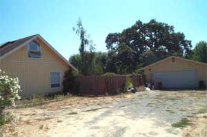 house and garage