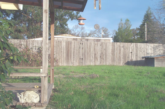 porch and yard