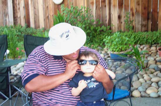 chillin' with dad