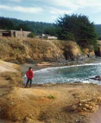 David on the beach at Sea Ranch, 1993