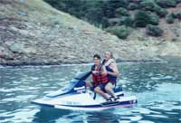 David and Uncle Mike at Shasta, 1995