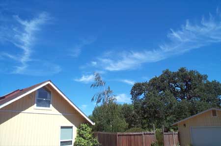 wispy clouds