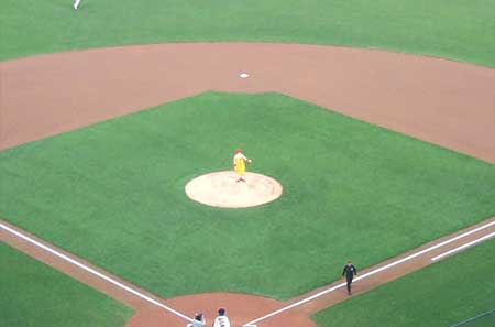 clown on the field!