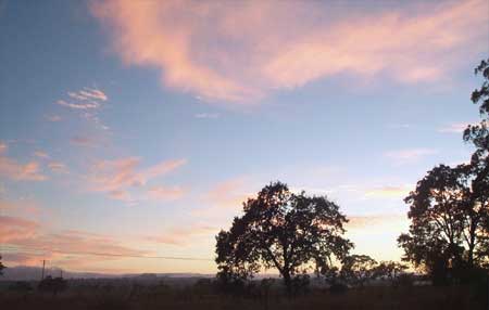 sunset (not today's)