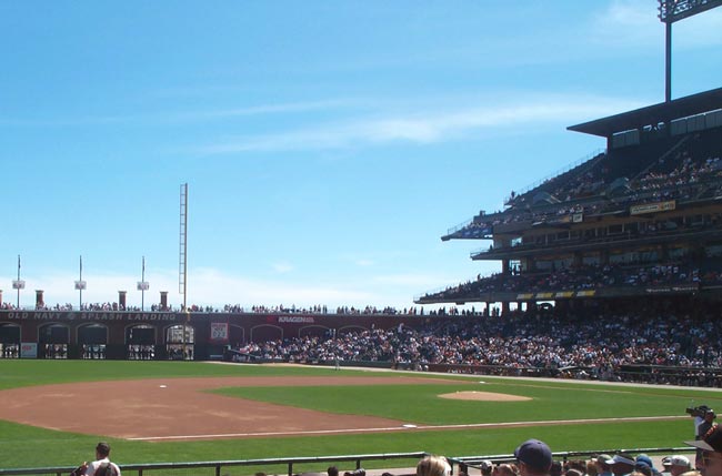 SBC Park, back when it was Pacific Bell Park