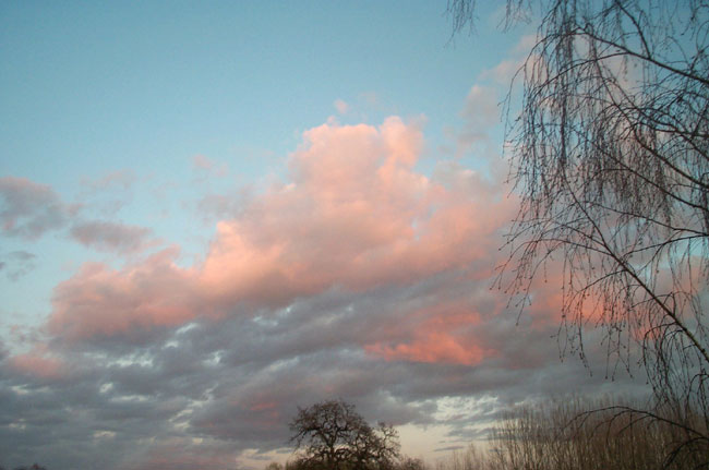 a February sunset