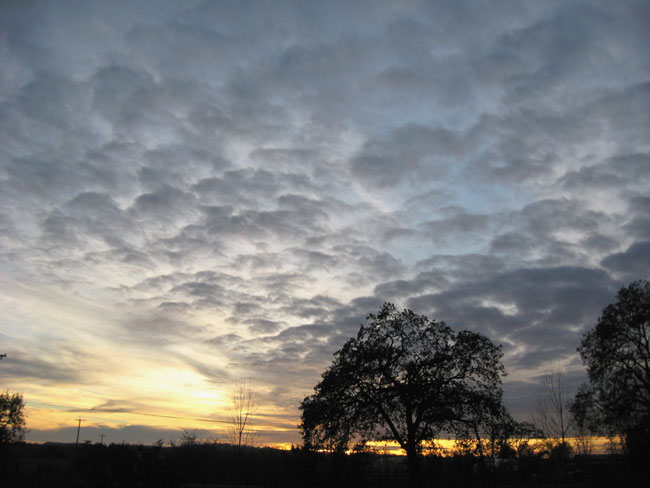 cloudy sunset