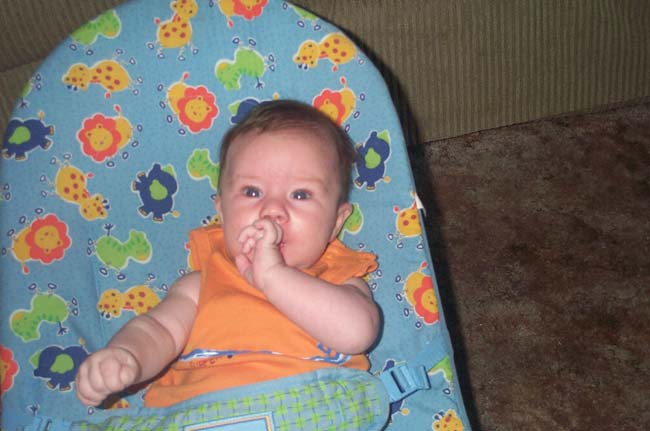 Aiden at three months