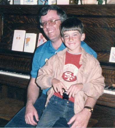Uncle Mike and David, 1988